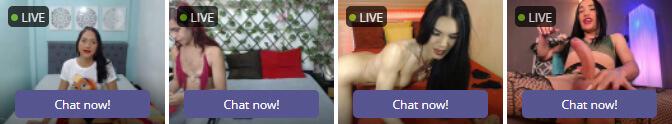Shemale Cam Girls, Tranny Sex Cams Live